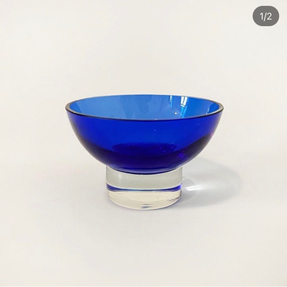 Vintage Cobalt Blue Bowl